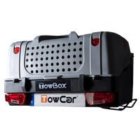 Transportbox voor op de trekhaak TowBox V1 Dog grijs