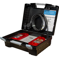 Testkoffer om te testen of de contactdozen naar behoren functioneren Testkoffer om te testen of de contactdozen naar behoren functioneren
