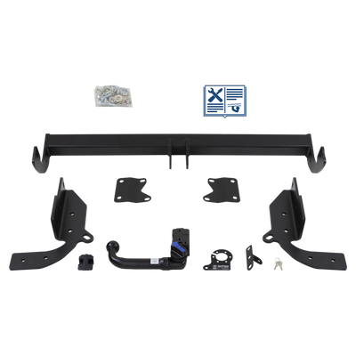 AUTO-HAK Trekhaak afneembaar incl. TowTec elektrische set 7polig specifiek