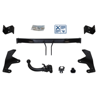 AUTO-HAK Trekhaak afneembaar incl. TowTec elektrische set 7polig universeel