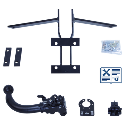 AUTO-HAK Trekhaak afneembaar incl. TowTec elektrische set 7polig specifiek