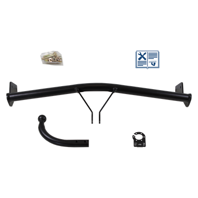 AUTO-HAK Trekhaak stijf incl. TowTec elektrische set 7polig universeel