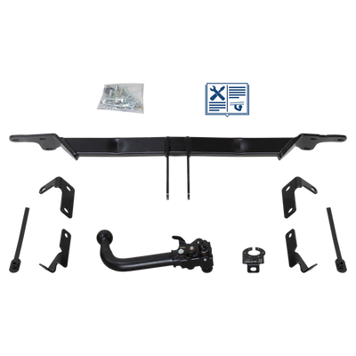 AUTO-HAK Trekhaak afneembaar incl. TowTec elektrische set 7polig universeel