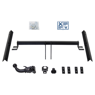 AUTO-HAK Trekhaak afneembaar incl. TowTec elektrische set 7polig specifiek