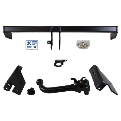 AUTO-HAK Trekhaak afneembaar incl. TowTec elektrische set 7polig universeel