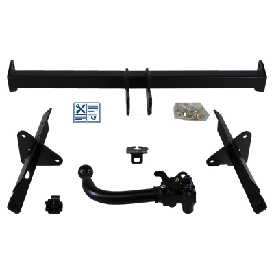AUTO-HAK Trekhaak afneembaar incl. TowTec elektrische set 7polig universeel