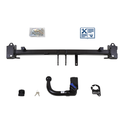 AUTO-HAK Trekhaak afneembaar incl. TowTec elektrische set 7polig specifiek