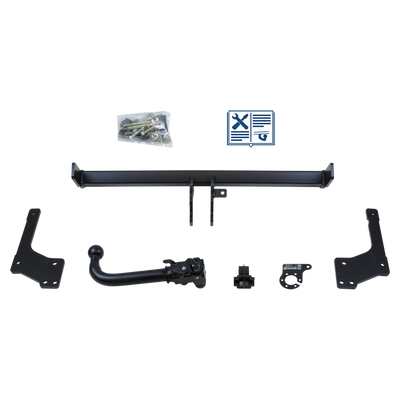 AUTO-HAK Trekhaak afneembaar incl. TowTec elektrische set 7polig universeel