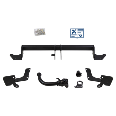 AUTO-HAK Trekhaak afneembaar incl. TowTec elektrische set 7polig specifiek