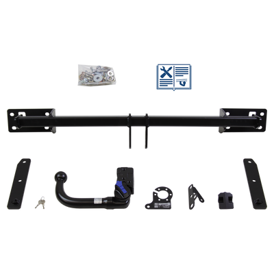 AUTO-HAK Trekhaak afneembaar incl. TowTec elektrische set 7polig specifiek