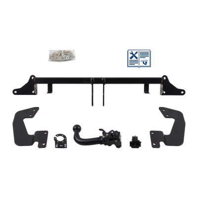 AUTO-HAK Trekhaak afneembaar incl. TowTec elektrische set 7polig specifiek