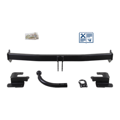 AUTO-HAK Trekhaak stijf incl. TowTec elektrische set 7polig universeel
