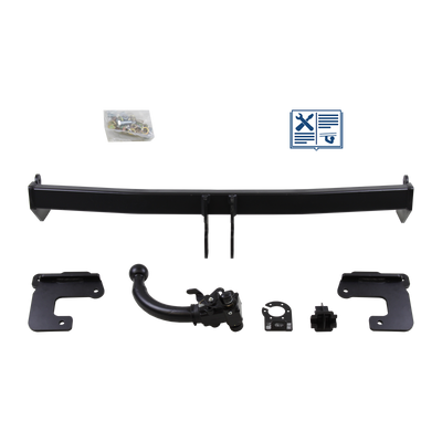 AUTO-HAK Trekhaak afneembaar incl. TowTec elektrische set 7polig universeel