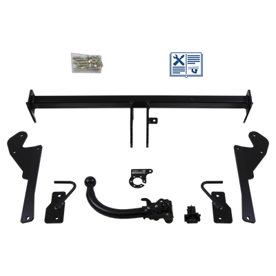 AUTO-HAK Trekhaak afneembaar incl. TowTec elektrische set 7polig specifiek