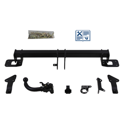 AUTO-HAK Trekhaak afneembaar incl. TowTec elektrische set 7polig specifiek