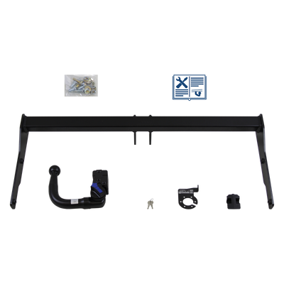 AUTO-HAK Trekhaak afneembaar incl. TowTec elektrische set 7polig specifiek