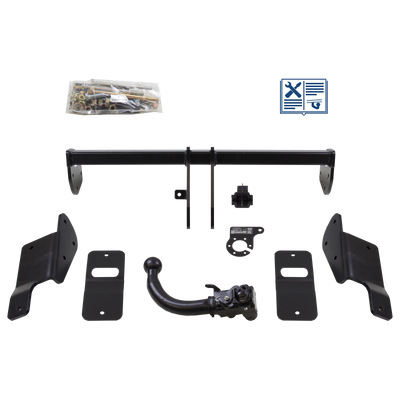 AUTO-HAK Trekhaak afneembaar incl. TowTec elektrische set 7polig universeel