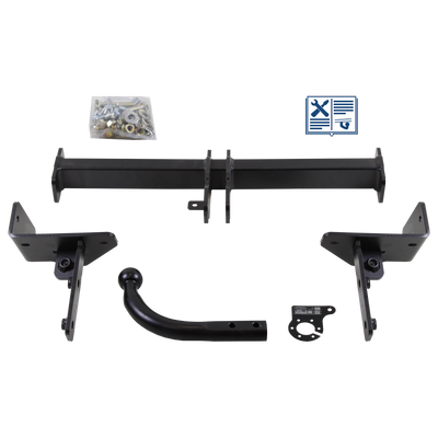 AUTO-HAK Trekhaak stijf incl. TowTec elektrische set 7polig universeel