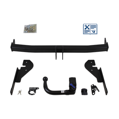 AUTO-HAK Trekhaak afneembaar incl. TowTec elektrische set 7polig universeel