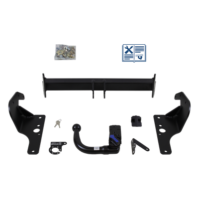 AUTO-HAK Trekhaak afneembaar incl. TowTec elektrische set 7polig universeel