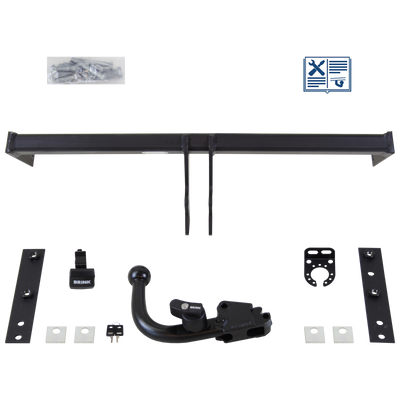 Brink Trekhaak afneembaar incl. TowTec elektrische set 7polig universeel