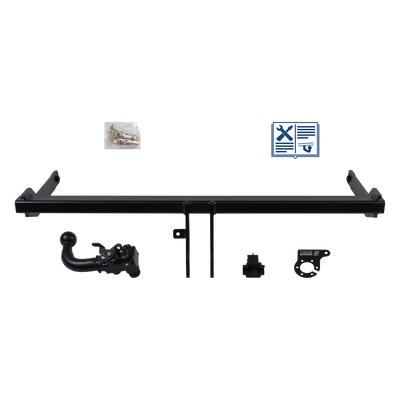 AUTO-HAK Trekhaak afneembaar incl. TowTec elektrische set 7polig specifiek