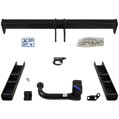 AUTO-HAK Trekhaak afneembaar incl. TowTec elektrische set 7polig specifiek