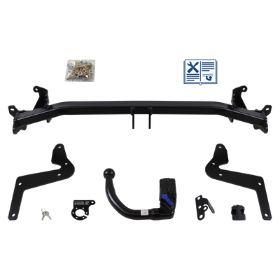AUTO-HAK Trekhaak afneembaar incl. TowTec elektrische set 7polig specifiek