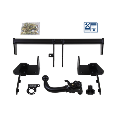 AUTO-HAK Trekhaak afneembaar incl. TowTec elektrische set 7polig universeel