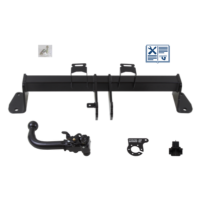 AUTO-HAK Trekhaak afneembaar incl. TowTec elektrische set 7polig specifiek