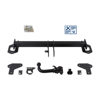 AUTO-HAK Trekhaak afneembaar incl. TowTec elektrische set 7polig specifiek