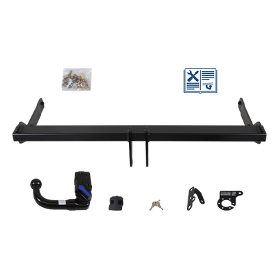 AUTO-HAK Trekhaak afneembaar incl. TowTec elektrische set 7polig specifiek