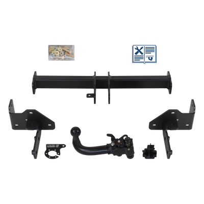 AUTO-HAK Trekhaak afneembaar incl. TowTec elektrische set 7polig specifiek