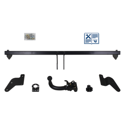 AUTO-HAK Trekhaak afneembaar incl. TowTec elektrische set 7polig specifiek