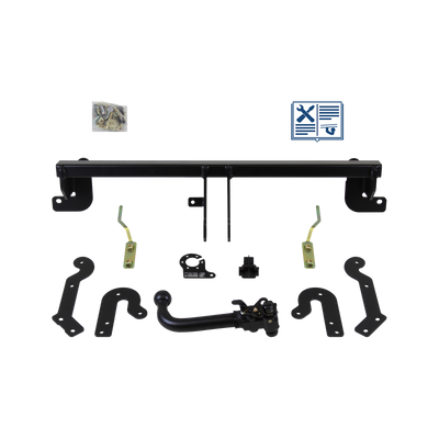 AUTO-HAK Trekhaak afneembaar incl. TowTec elektrische set 7polig universeel