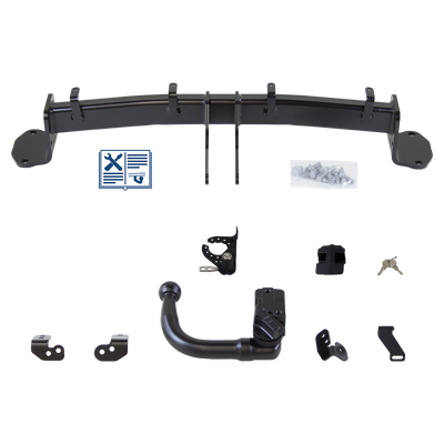Brink Trekhaak afneembaar incl. TowTec elektrische set 7polig universeel