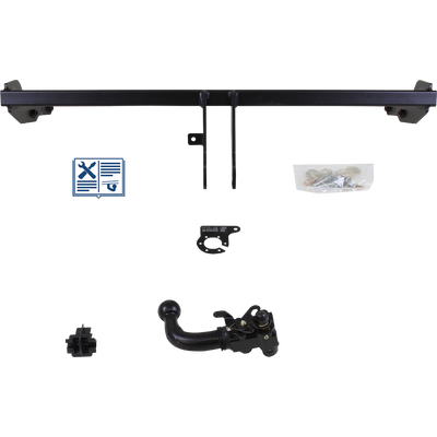 AUTO-HAK Trekhaak afneembaar incl. TowTec elektrische set 7polig specifiek