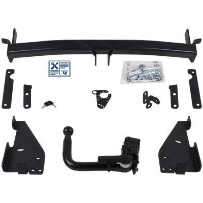 GDW Trekhaak afneembaar incl. TowTec elektrische set 7polig universeel