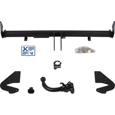 AUTO-HAK Trekhaak afneembaar incl. TowTec elektrische set 7polig specifiek
