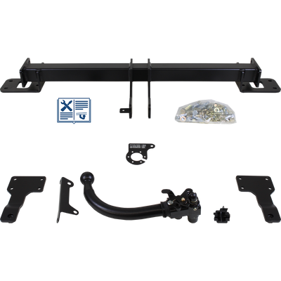 AUTO-HAK Trekhaak afneembaar incl. TowTec elektrische set 7polig specifiek