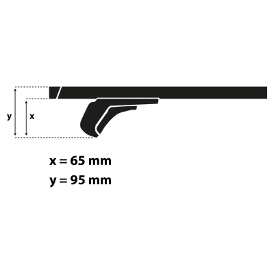 Dakdrager Menabo Tiger 120 cm