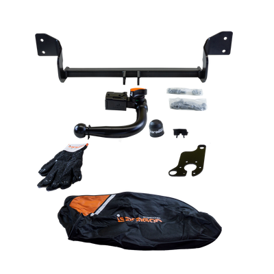 TowCar Trekhaak afneembaar incl. TowTec elektrische set 7polig universeel