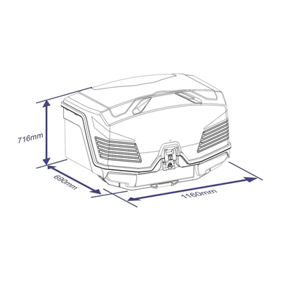 Achterbox TowBox V5 zwart mat
